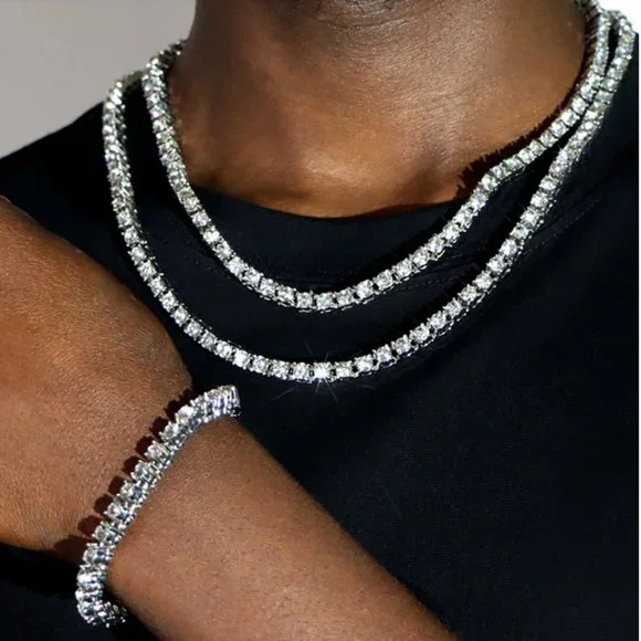 1pcs 8" Bracelet Emerald Crystals Square Box Chain - Picture 11 of 16